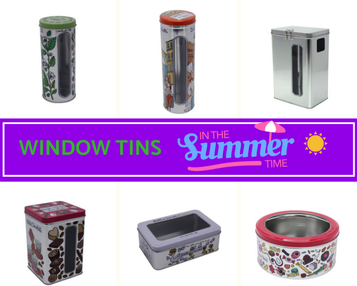 Tins with Window for 2018 Summer